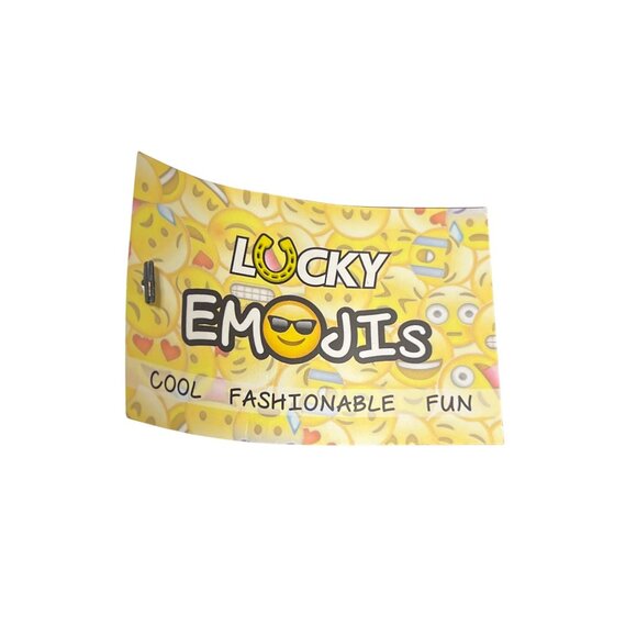 Emoji Heart Eyes White Baseball Cap Adjustable Fit Embroidered Smiley Face NWT - Picture 5 of 5